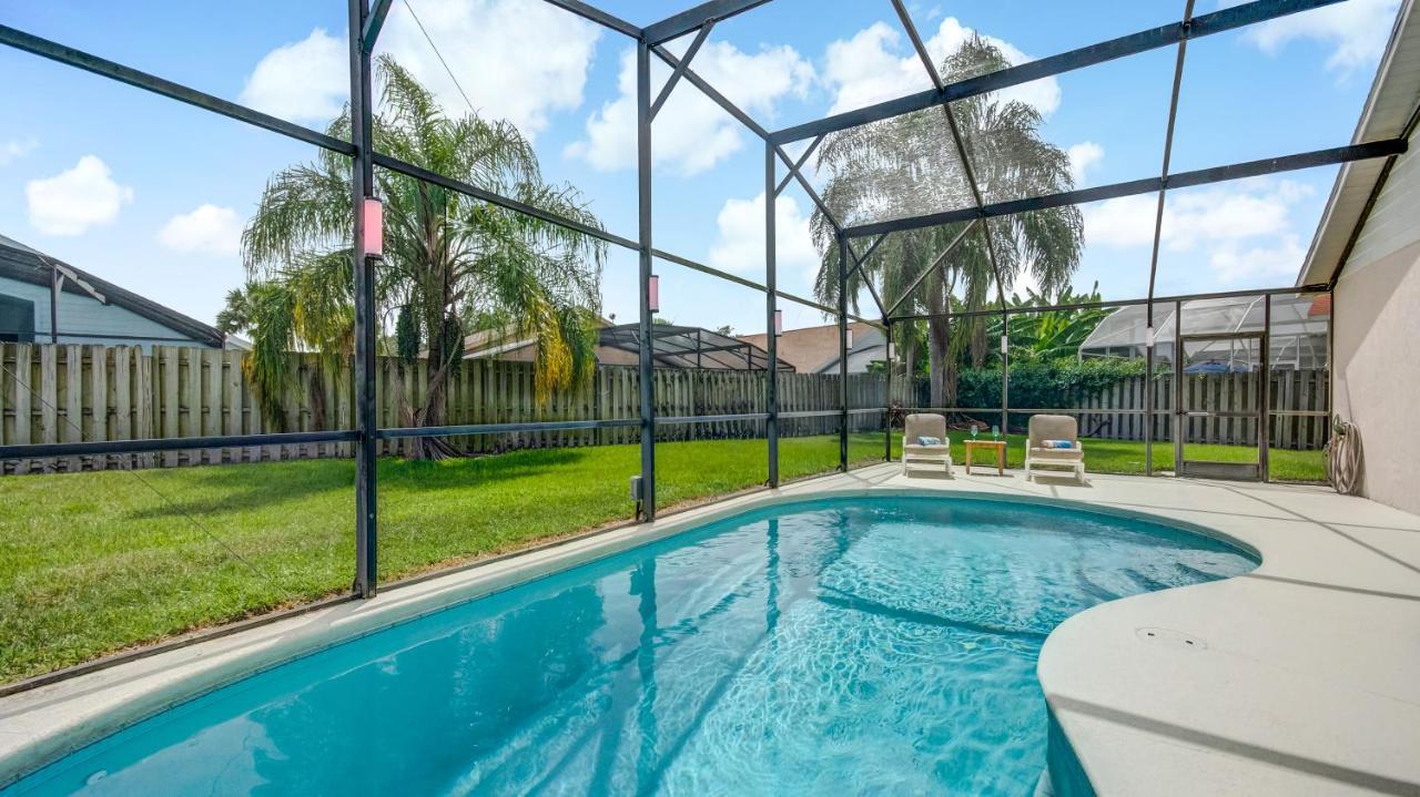 Villa Pool Lighting Feature Private Fence Orlando Exterior foto